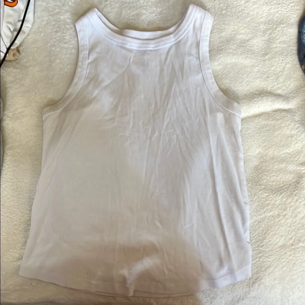 Kids White Tank Top